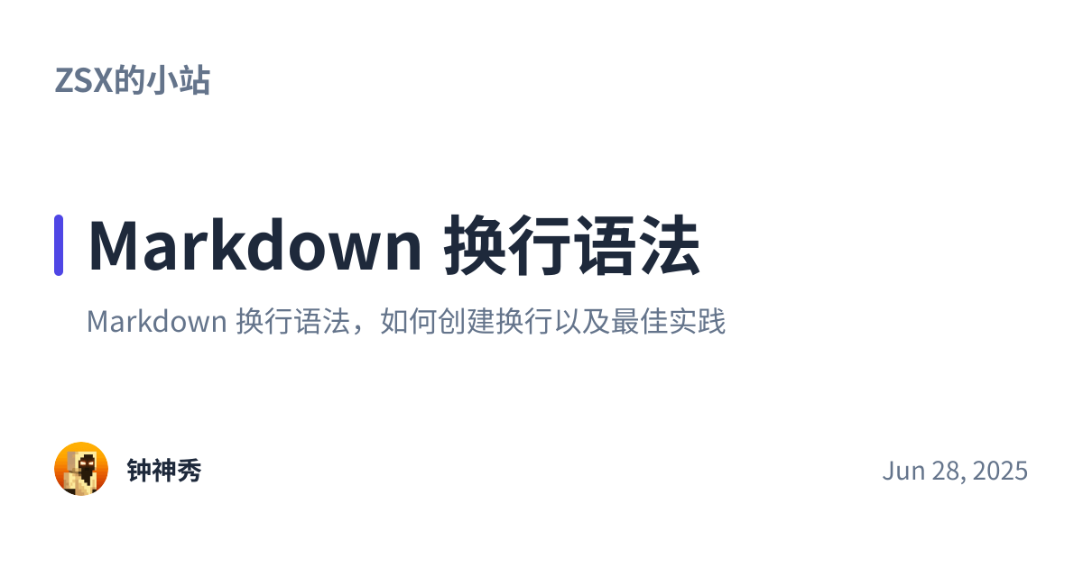 Share preview for Markdown 换行语法